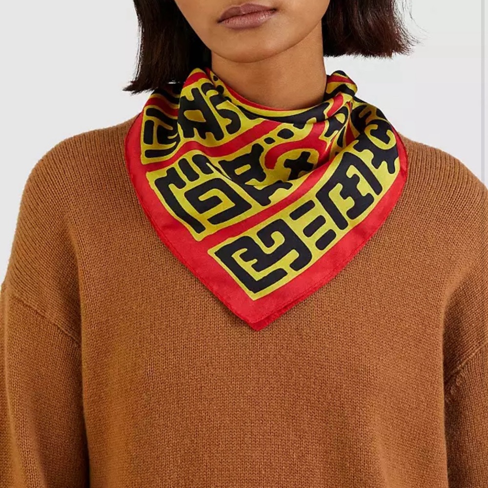 NWT Coach x Keith Haring Silk Scarf